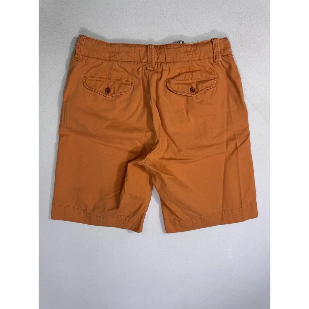 Polo Ralph Lauren Men's 33x10 Orange Relaxed Fit Cotton Chino Shorts Drawstring